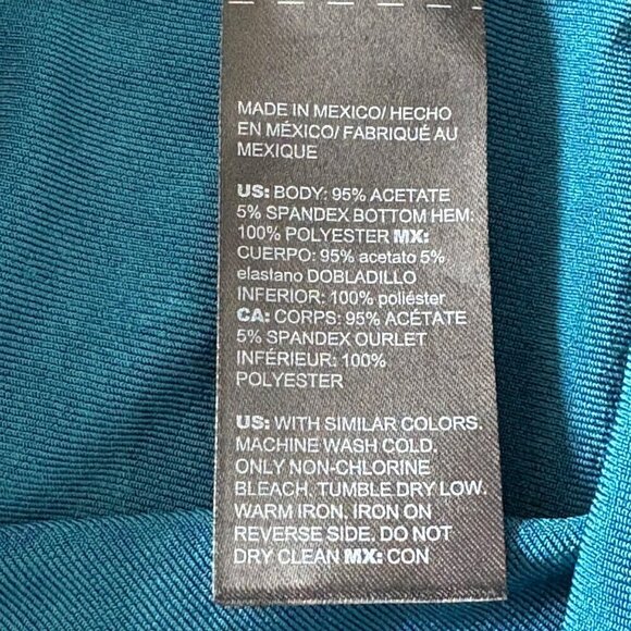 Chico's Travelers Bateau Neck Chiffon Hem Tunic Long Sleeve Women's 2 (US 12/14) - Picture 8 of 8